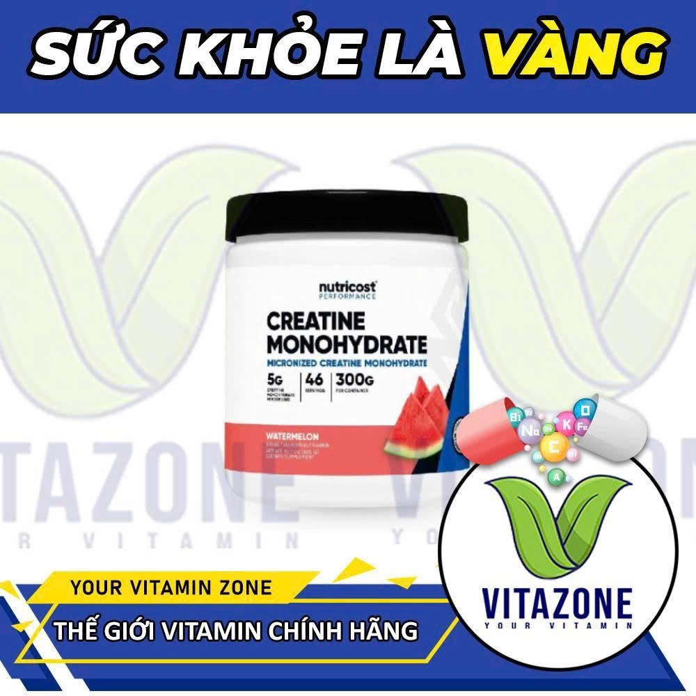 Bột Creatine Nutricost 300G – Nhanh Hấp Thu