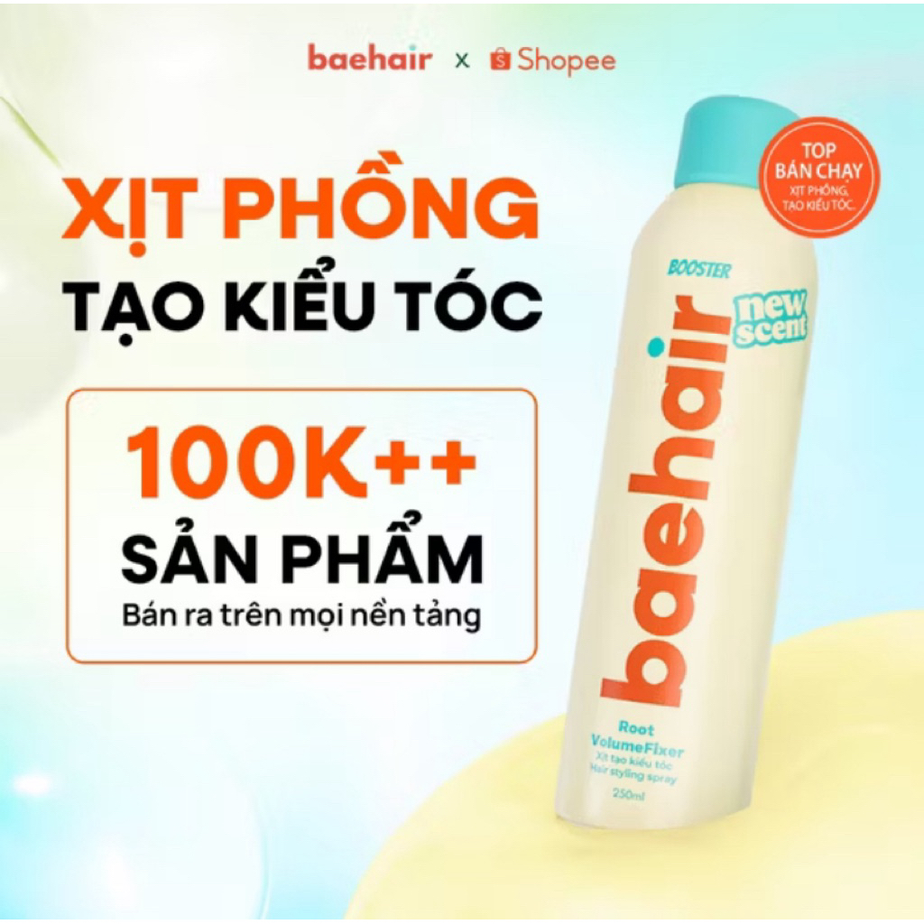 Xịt phồng tóc Baehair chính hãng | Đã dùng còn 65%| Không bết