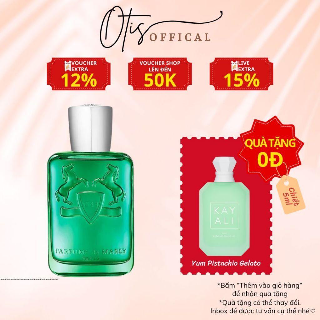 Nước Hoa Chiết 10ml Unisex Parfums de Marly Greenley Hương Thơm Tươi mới, Năng động, Hiện đại