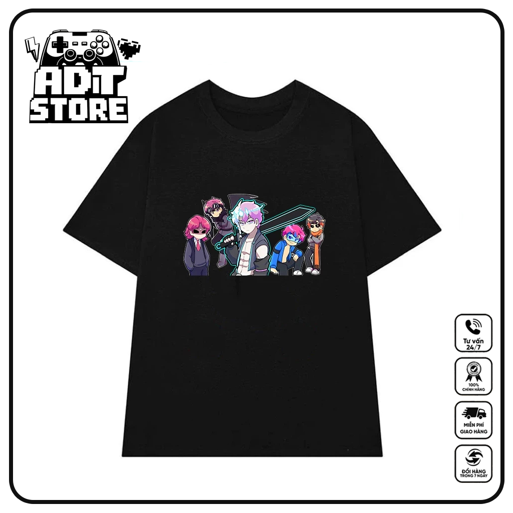 Áo Thun Anime Hiha Alpha, Team Hiha - tralalero tralala tung tung tung sahur- Skibidi Toilet