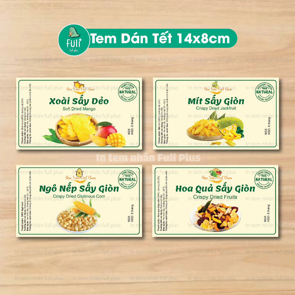 [ Sẵn ] Tem dán bánh tết, tem tết, decal tết, tem bánh hạt tết, tem Tết, tem chúc mừng năm mới