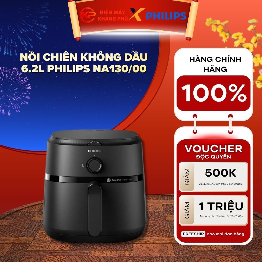 Nồi chiên không dầu 6.2L Philips NA130/00