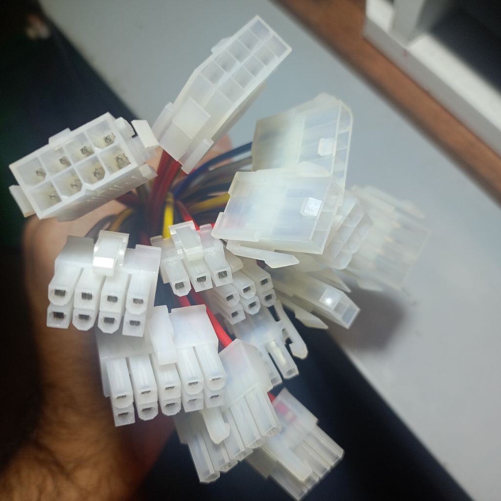 Giắc có sẵn dây 5557 5559 dây awg18 dài 15cm loại 2 chân đến 10 chân