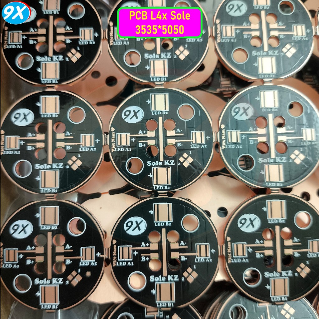 (ko led) PCB L4X Sole 3535*5050 4040*5050 2 Kênh Nhôm/Đồng