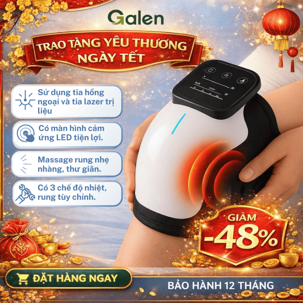 Máy Massage Đầu Gối Galen G011, Mát Xa Điện Rung Hồng Ngoại Giảm Đau Khớp Gối, Vai, Khuỷu Tay Hiệu Quả
