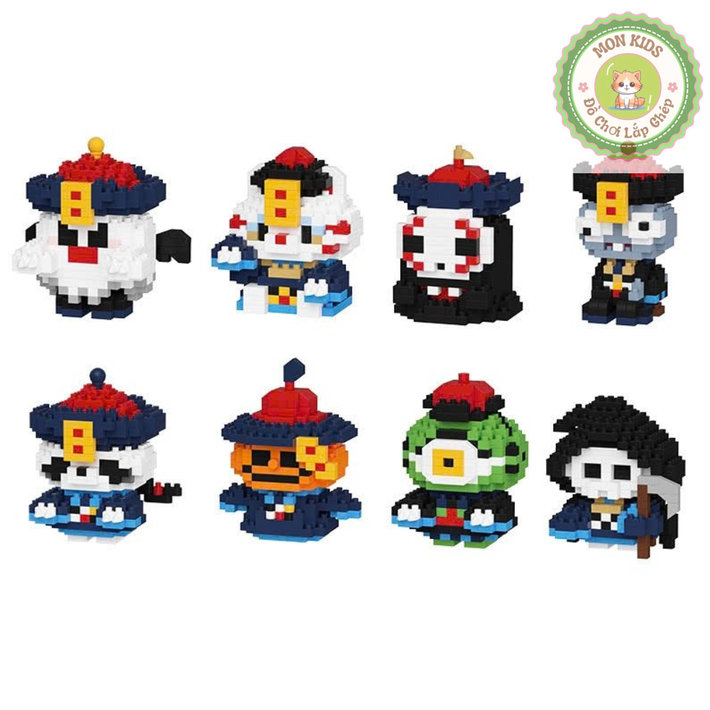 [ Mr.Zoombie ] Bộ Đồ Chơi 8 Món 3D Nhân Vật Hoạt Hình Zoombie, Đồ Chơi Trang Trí Mini Dễ Thương l Ki