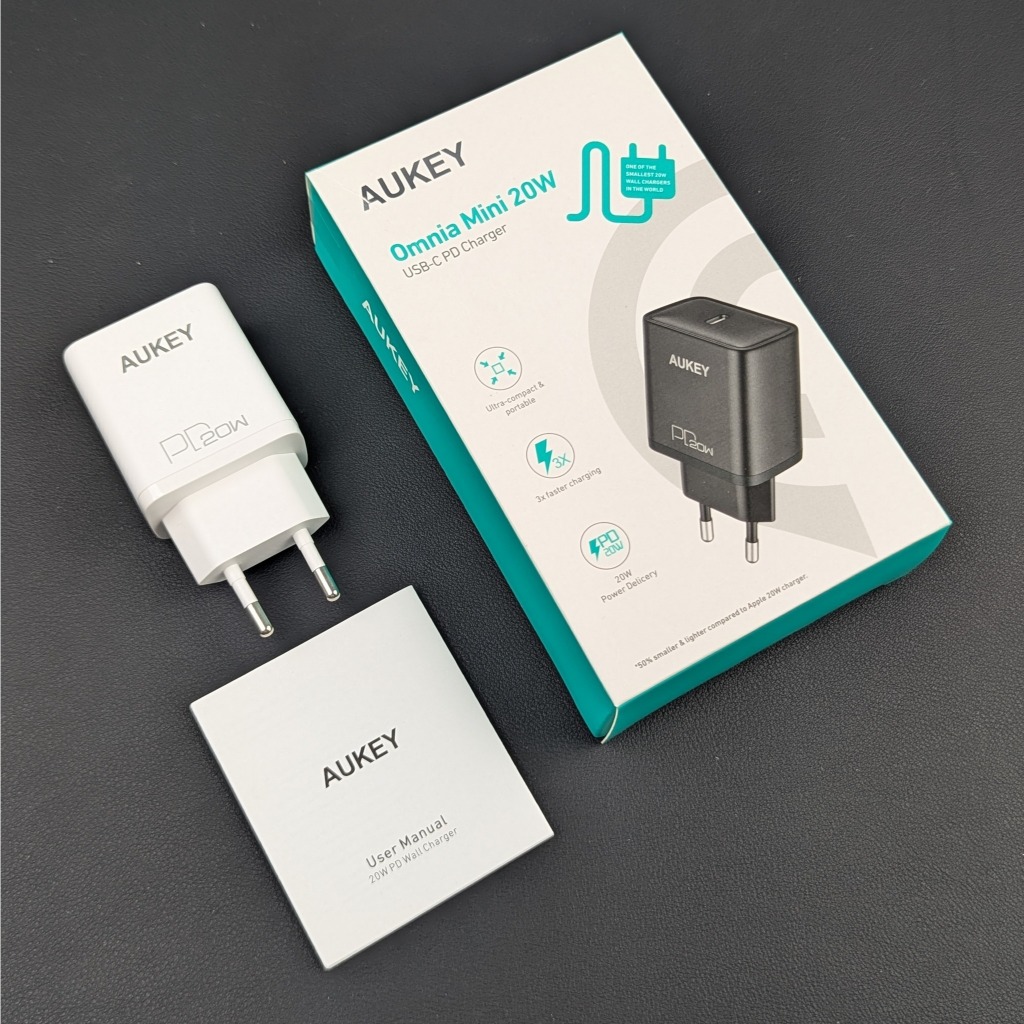 Củ Sạc siêu nhanh Aukey 20W PD chính hãng , sạc nhanh cho IP, Samsung, Huawei, Oppo, Xiaomi, Vivo,..