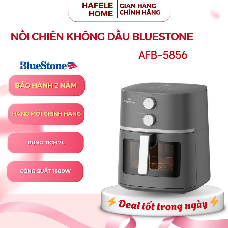 Nồi Chiên Không Dầu BlueStone AFB-5856  – Công Suất 1800W – Điều Khiển Núm Vặn – EEH