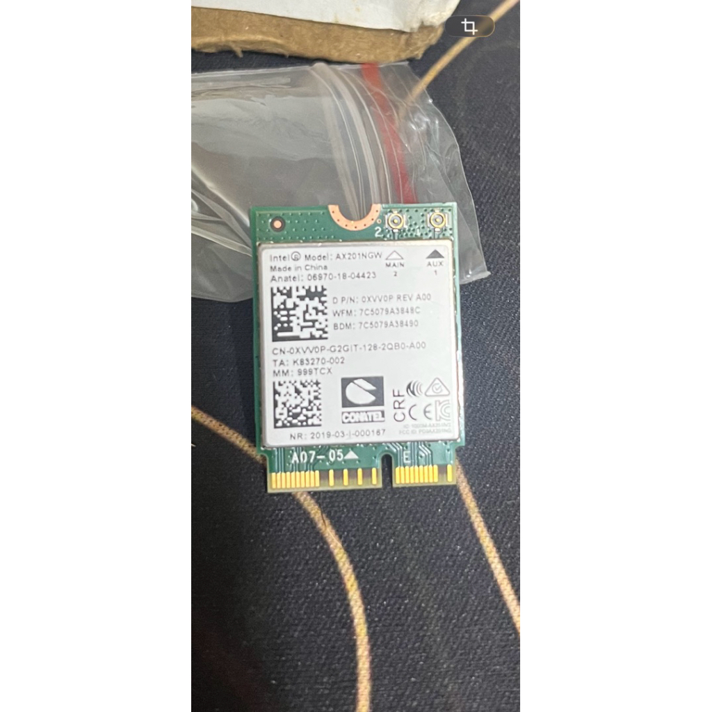 Card wifi 6e intel AX211 tháo máy dell , hp , asus