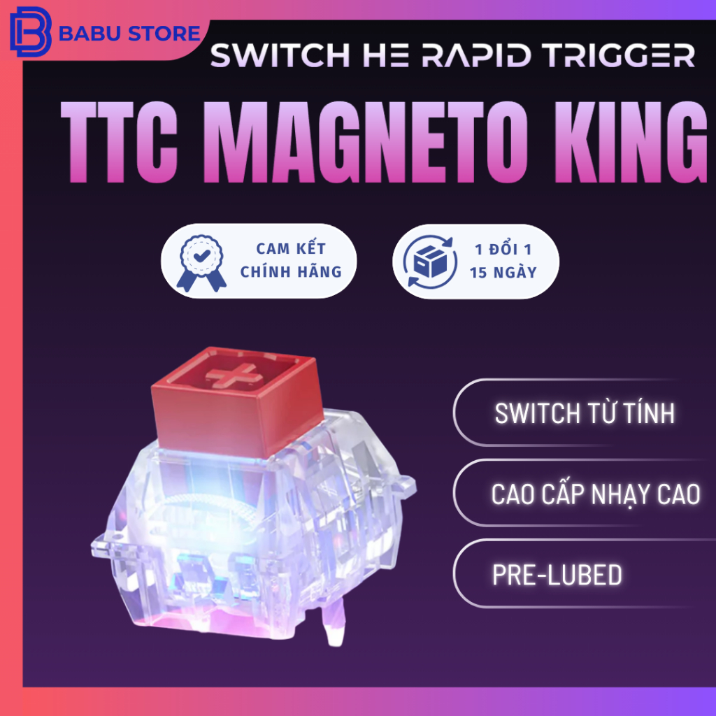 [10 switch] TTC Magneto  RGB |  Switch Hall Effect  | Switch HE TỪ TRƯỜNG| Linear Switch từ cao cấp 