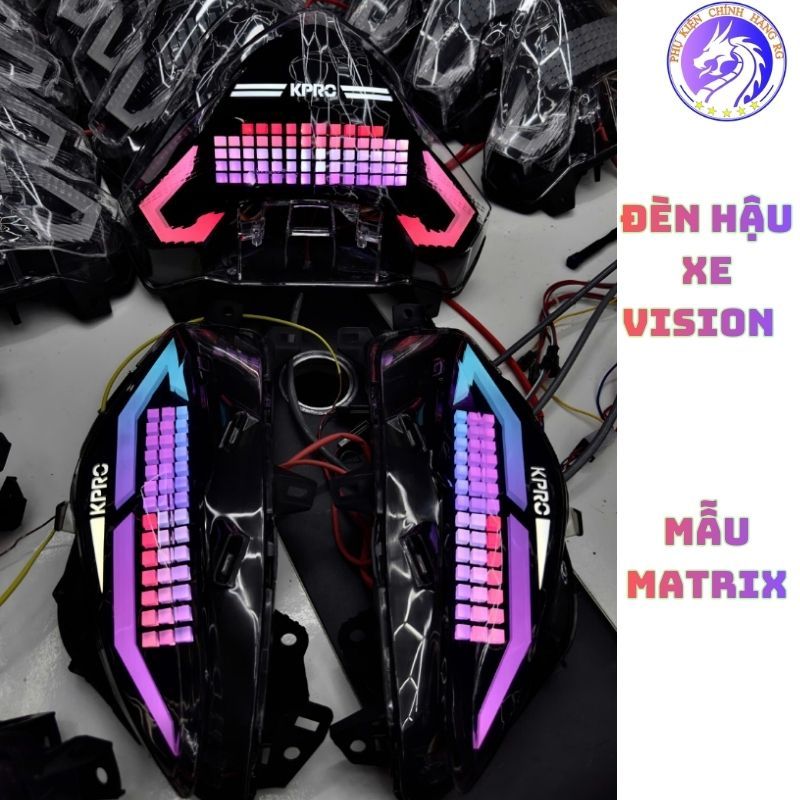 Đèn Hậu Audi Vision Chỉnh Màu, Đổi Màu Qua App, Đổi Màu Đèn Xi Nhan Chạy, Gắn Zin Honda Vision