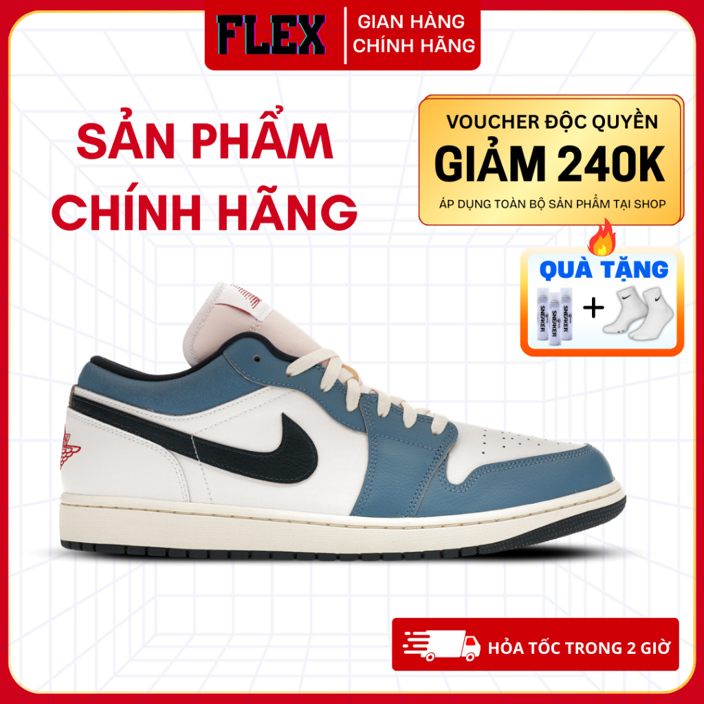 Giày Thời Trang Sneaker J1 Low ‘Motion’ HM3711-144 chính hãng cho nam nữ FLEX SHOES
