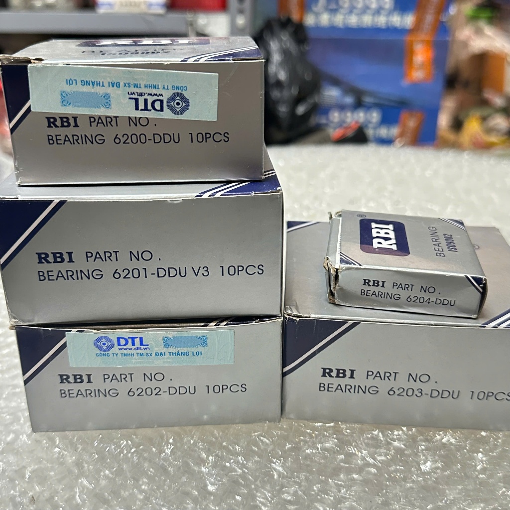 Sẵn hàng 1 vòng bi RBI 6200 - 6201 - 6202 - 6203 - 6204 - 6205 DDU vòng bi bạc đạn  nắp nhựa hàng ch