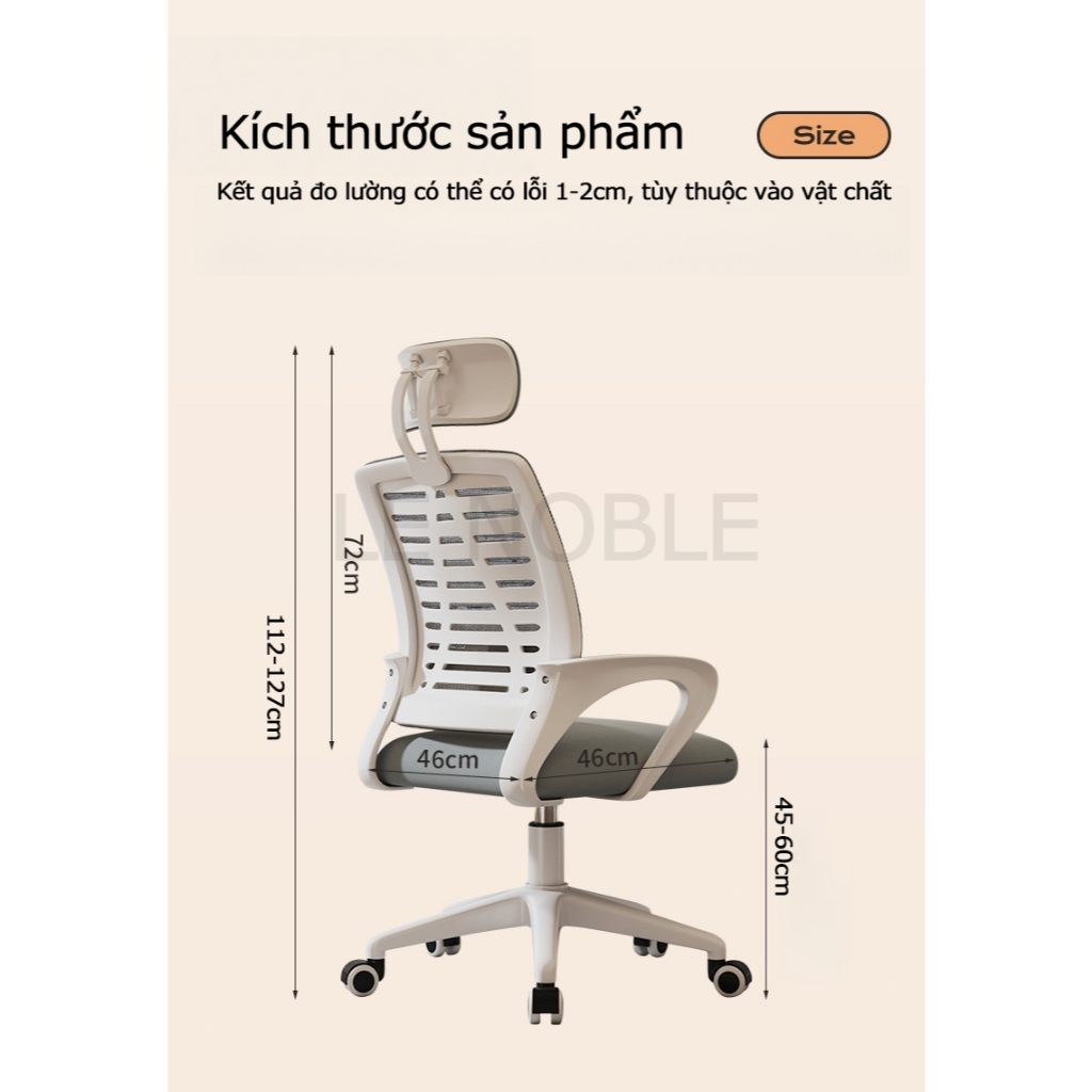 LE NOBLE Ghế Gaming Ghế Công Thái Học Ghế Văn Phòng Học Tập Ngồi Thoải Mái GhếGaming GhếHọcTập | BigBuy360 - bigbuy360.vn