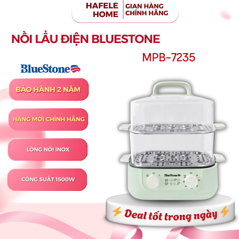 Nồi Hấp Đa Năng BlueStone MPB-7235 – Dung Tích 15L – Điều Khiển Núm Xoay – EEH