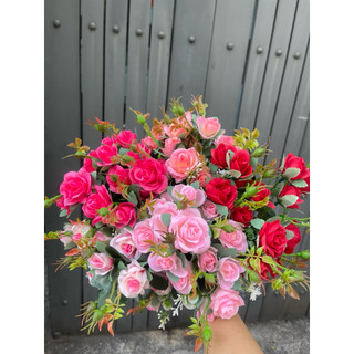 Combo 5-10 cành hoa hồng tỷ muội lụa