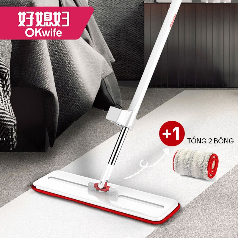 [XẢ KHO ĐÓN TẾT] Cây Lau Nhà Tự Vắt Thông Minh Xoay 360 Độ OKwife MG01