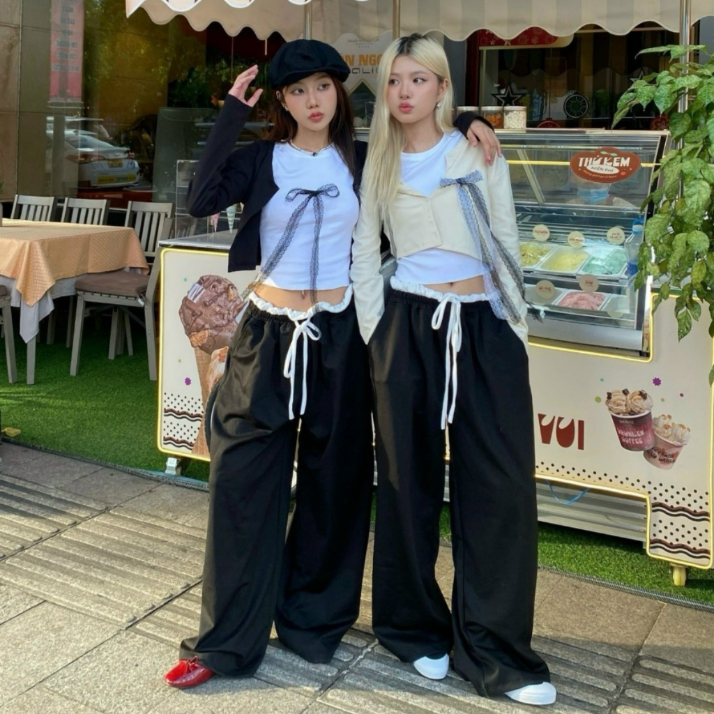 Quần Ống Rộng Lưng Chun Kiểu Bèo DaaLaa Store Phong Cách Thoải Mái Q117