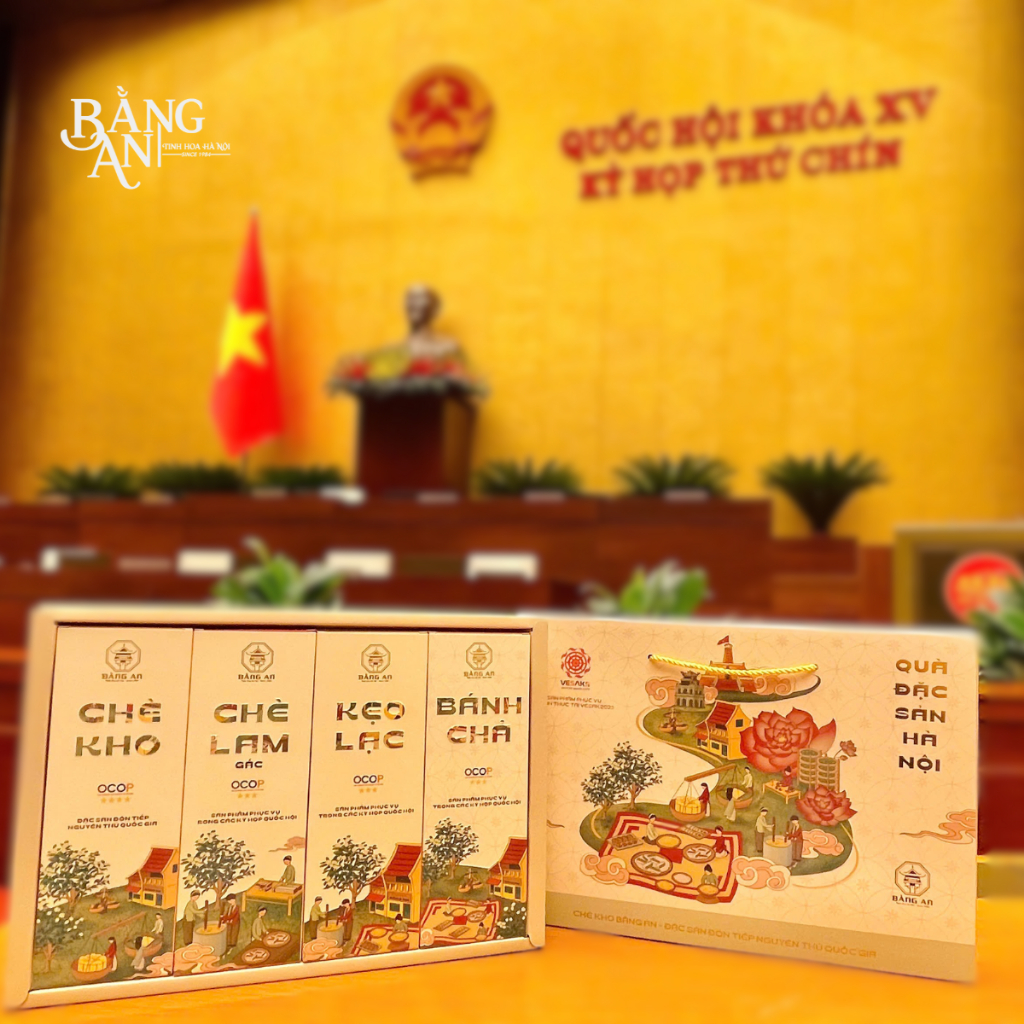 Set Quà Tết Đặc Sản Hà Nội - Bộ Sản Phẩm Phục Vụ Trong Các Kỳ Họp Quốc Hội