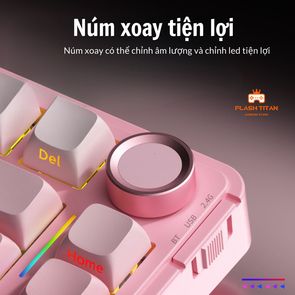 Bàn phím cơ không dây AULA S75 pro - Màn led tùy chỉnh, Hỗ trợ hotswap, núm xoay - Bảo hành 24 tháng | BigBuy360 - bigbuy360.vn