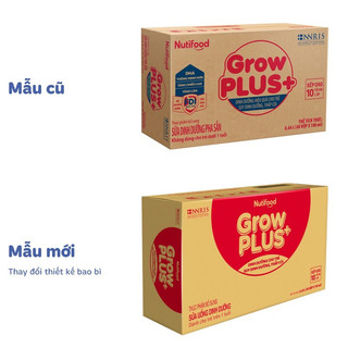 Thùng 48 hộp sữa bột pha sẵn Growplus đỏ 180ml (các loại)