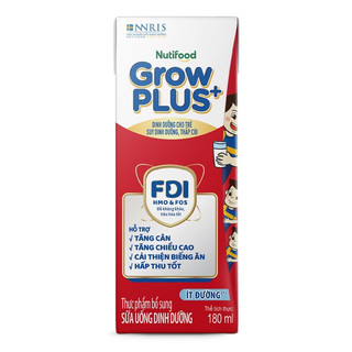 Thùng 48 hộp sữa bột pha sẵn Growplus đỏ 180ml (các loại)