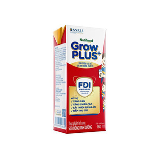Thùng 48 hộp sữa bột pha sẵn Growplus đỏ 180ml (các loại)