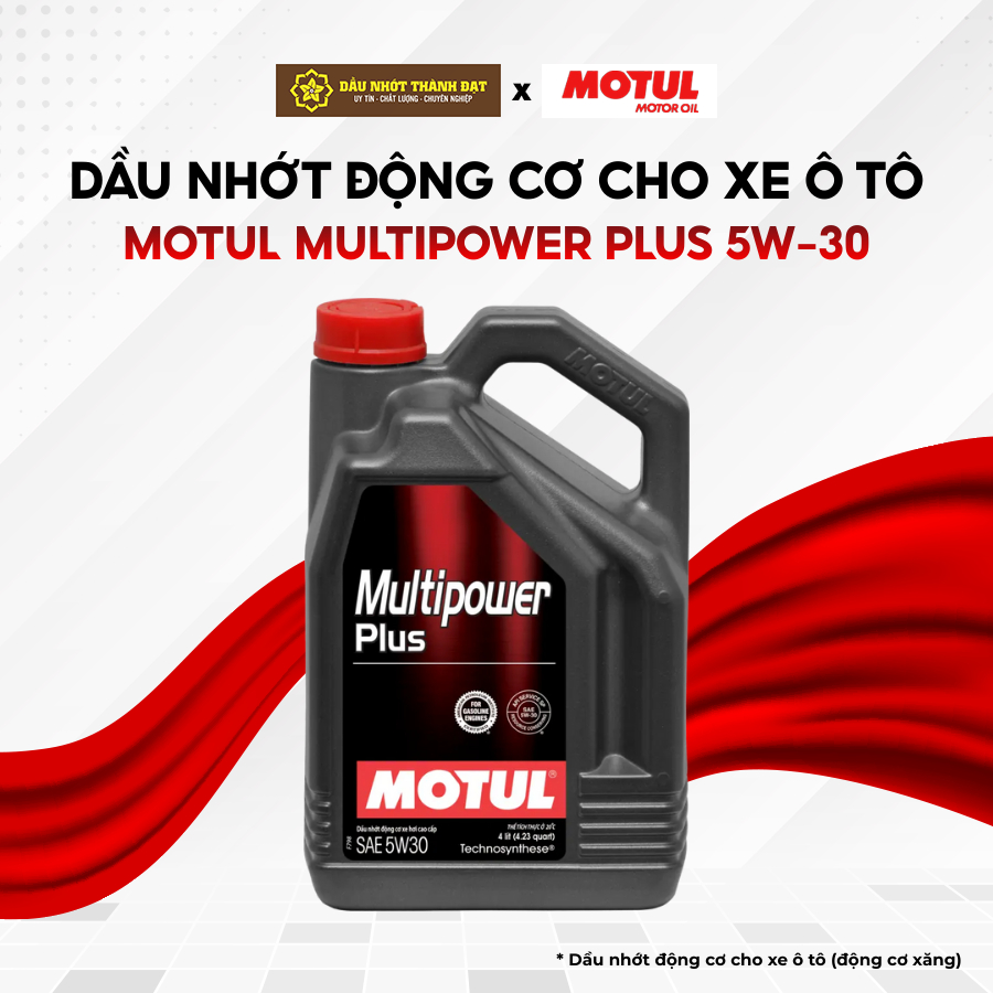 Dầu Nhớt Motul Multipower Plus 5W30 SP 4L - Ô Tô Bán Tổng Hợp Bảo Vệ Tối Ưu