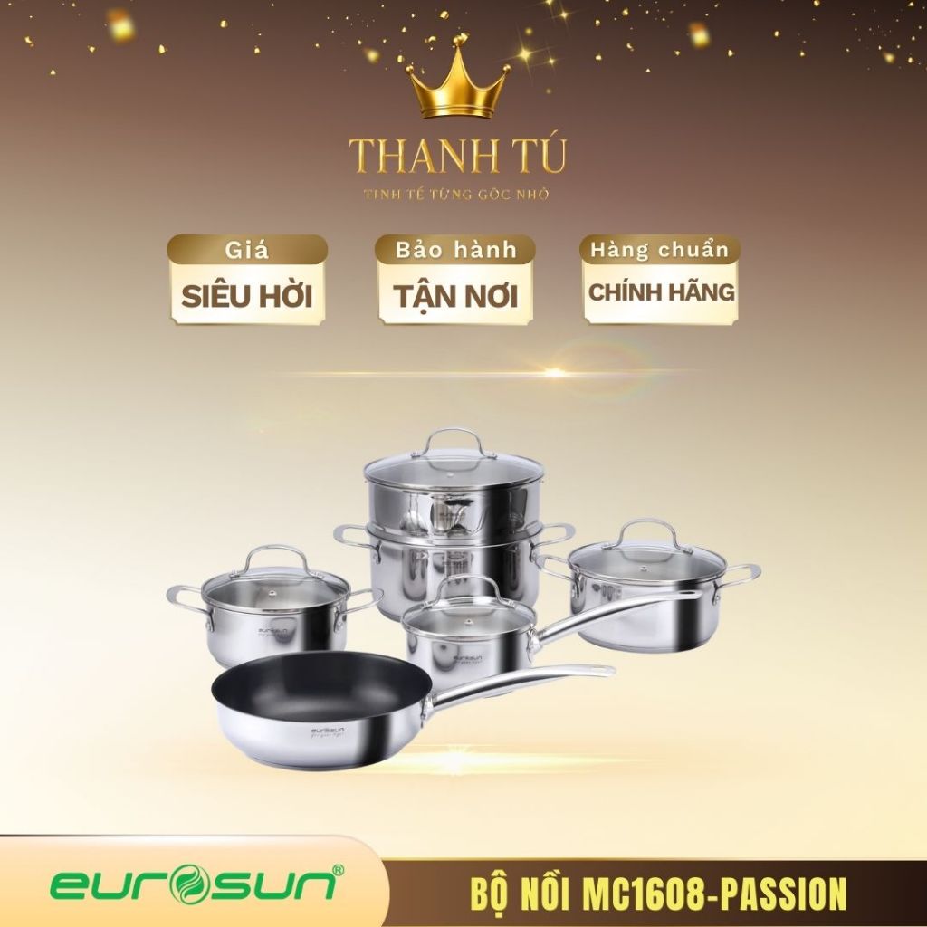 Bộ nồi chảo EUROSUN MC1608-Passion