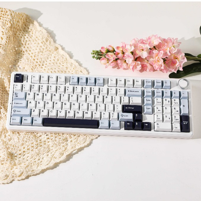 Bàn phím cơ Aula F99 Pro - Bàn phím không dây Led RGB, 3 mode kết nối, Núm xoay chỉnh âm lượng, Hotswap 5 pin | BigBuy360 - bigbuy360.vn