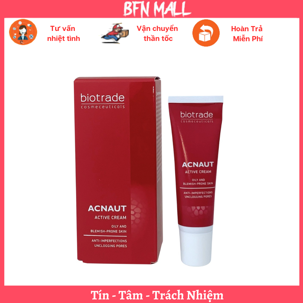 [Hàng Công Ty] Kem chấm Mụn Biotrade Acnaut Active Cream giảm đỏ, mờ thâm Biotrade