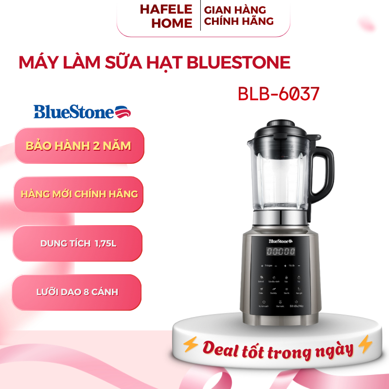 Máy Làm Sữa Hạt Đa Năng BlueStone BLB-6038 – Lưỡi Dao 8 Cánh – Thủy Tinh Cao Cấp – EEH