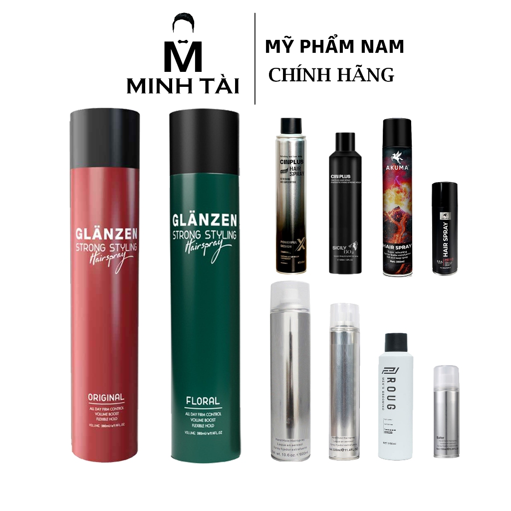 Gôm xịt tóc giữ nếp , Gôm bạc giữ nếp tạo kiểu nam nữ , Gôm xịt tóc Butter , Gôm bạc Butter