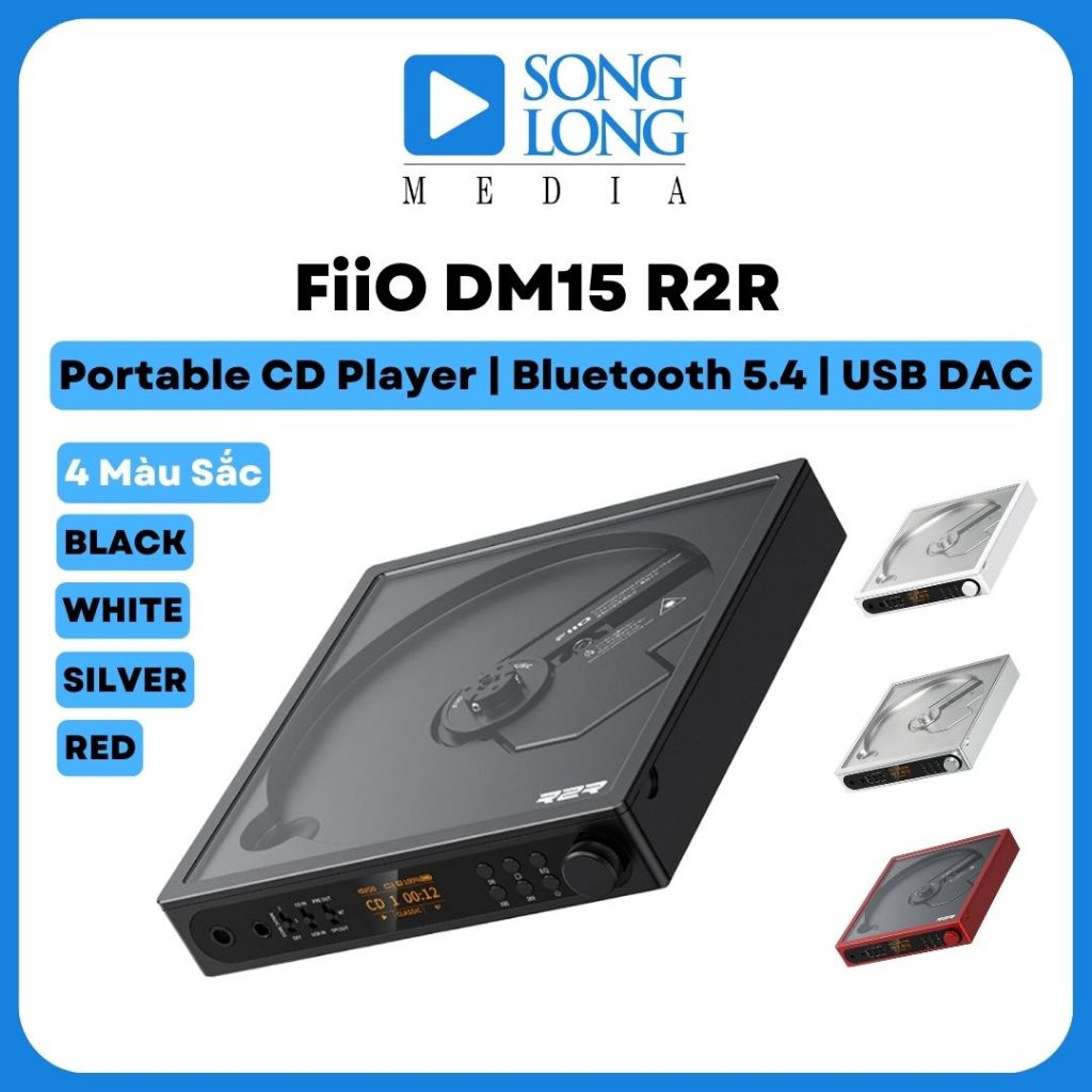 Máy đọc đĩa CD FiiO DM15 R2R - Chính hãng phân phối