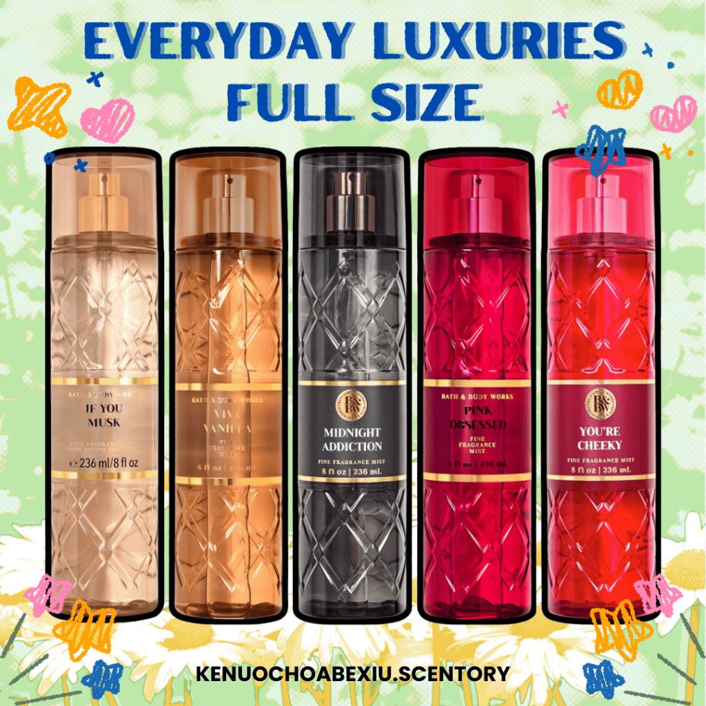 [EVERYDAY LUXURIES Full 236mL] Pink Obsessed I Viva Vanilla I Midnight Addiction I Xịt Thơm Body Mis