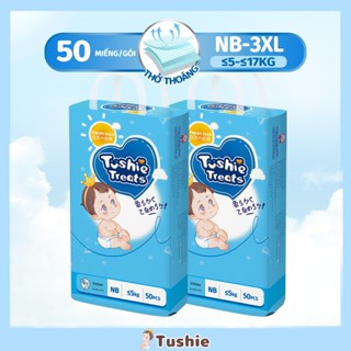 Tã bỉm Tã quần Tushie Treats cho bỉm em bé Công nghệ Nhật bản ôm sát thấm hút thông thoáng NB/S/M/L/XL/XXL/XXXL