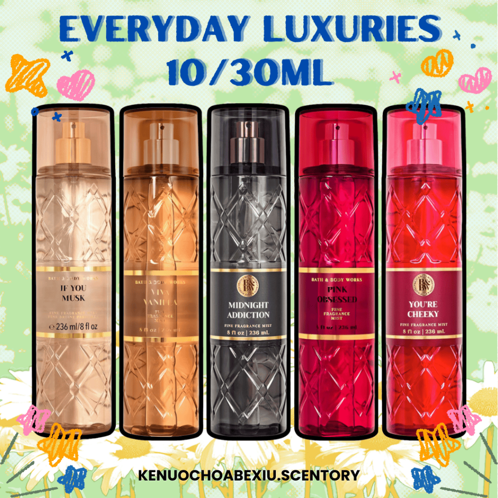 [EVERYDAY LUXURIES Mini 10/30mL] Pink Obsessed I Viva Vanilla I Midnight I You're Cheeky I Xịt Thơm 