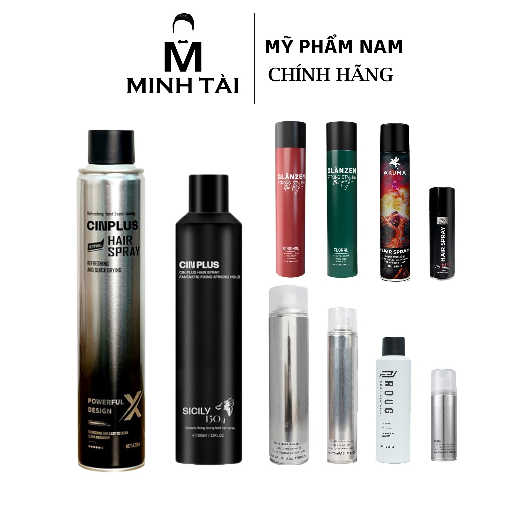 Gôm bạc Butter , Gôm bạc giữ nếp tạo kiểu nam nữ , Gôm xịt tóc giữ nếp , Gôm xịt tóc Butter