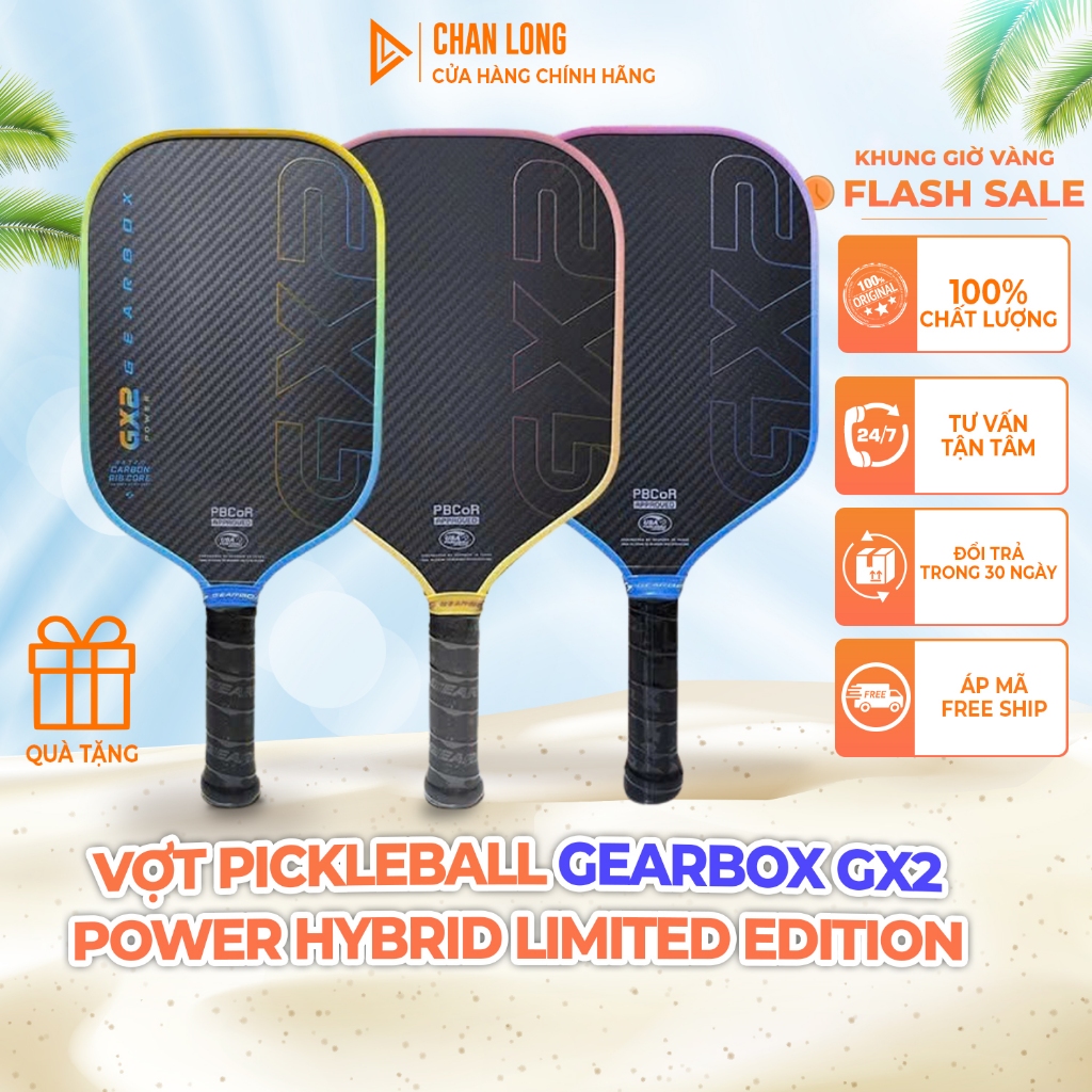 [CHÍNH HÃNG] Vợt Pickleball Gearbox GX2 Power Hybrid Limited Edition