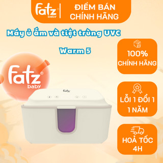 Máy ủ ấm và tiệt trùng UVC-LED khăn giấy ướt cho bé Warm 5 Fatz baby - Có chức năng tiệt trùng khăn