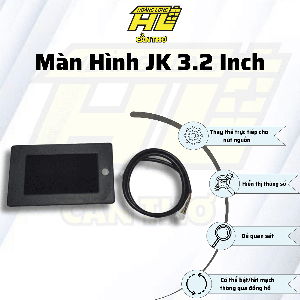 Màn Hình JK 3.2 Inch – Màn Hình Hiển Thị Sắc Nét, Dễ Lắp