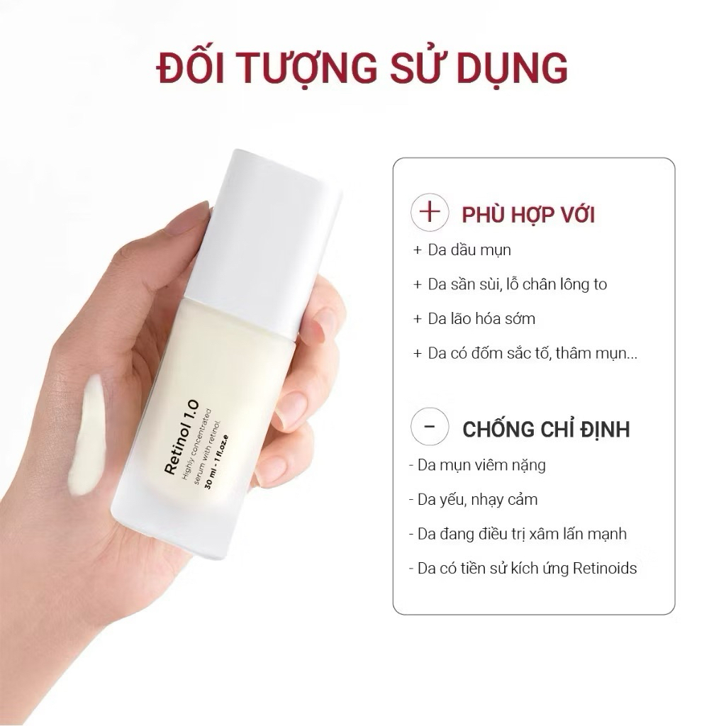 Tinh chất Retinol 1.0 Fusion Meso Giảm Lão Hóa Da & Giảm Mụn 30ml