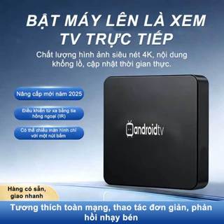 Android TV Box 4K Hỗ Trợ Android 14 - Phiên Bản 1+8G (US), Điều Khiển IR, Bluetooth & Wi-Fi Kép, Âm Thanh Giọng Nói