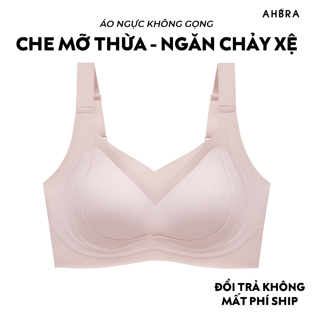 Áo Ngực Chống Xệ Mút Mỏng Không Gọng Nâng đỡ Vòng 1 Có BigSize AHBRA SA11