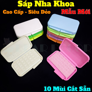 [10 Hộp - Bao Mềm Dẻo] Sáp Nha Khoa Niềng Răng, Sáp Giảm Đau Khi Chỉnh Nha, Giảm Nhiệt Miệng