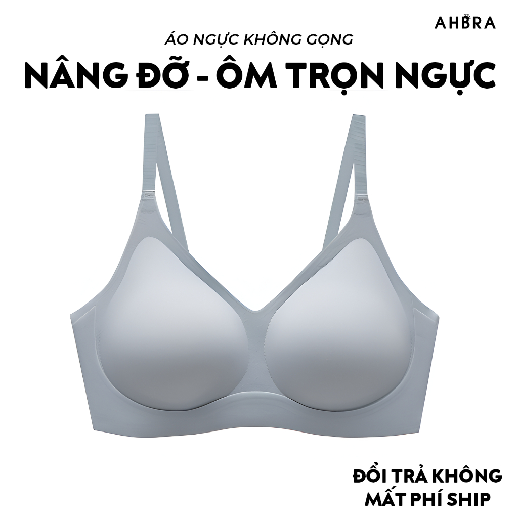 Áo Ngực Nữ Không Gọng Chất Su Đúc Ôm Trọn Ngực Nâng Tự Nhiên AHBRA SA13