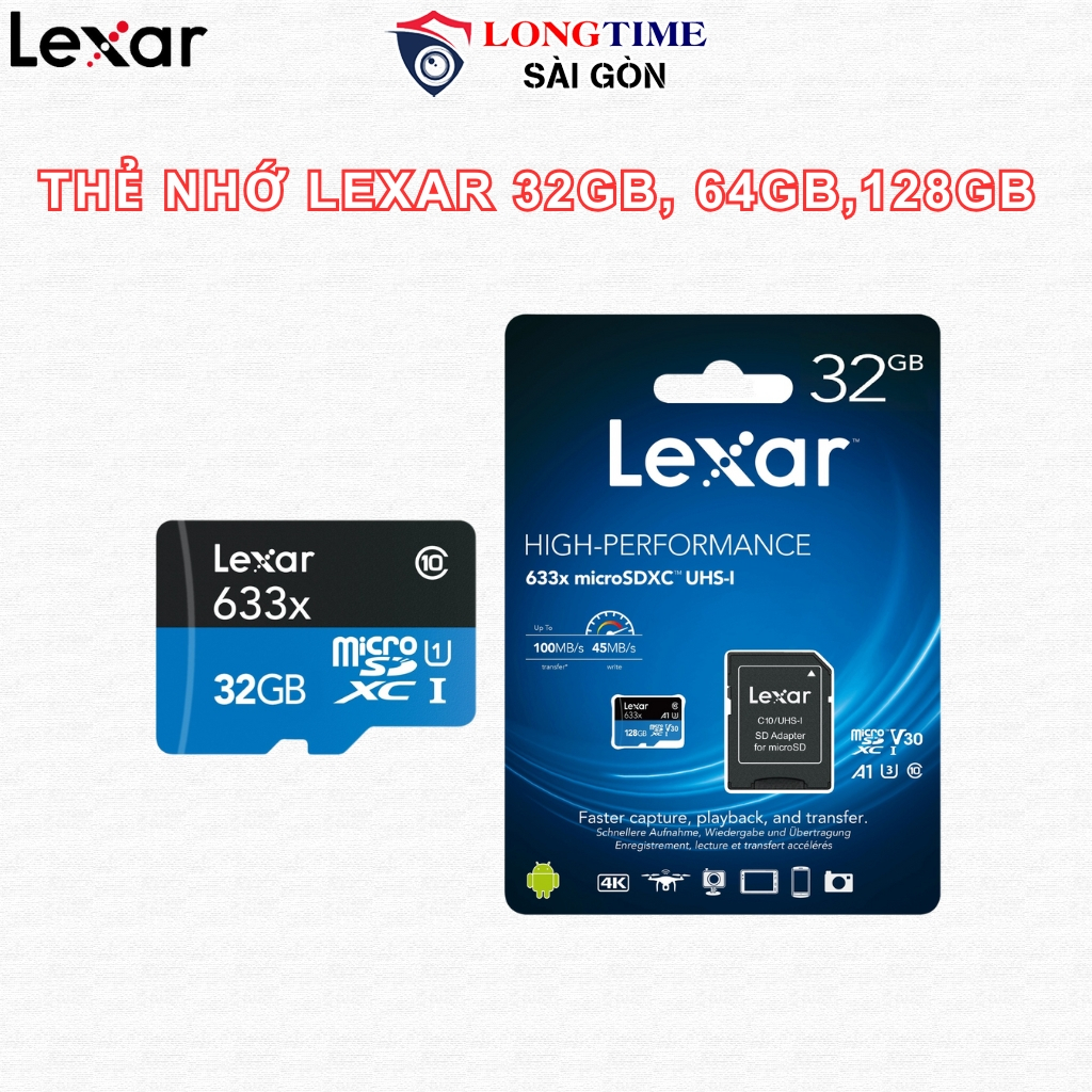 Thẻ Nhớ Micro Lexar 32GB-64GB-128GB