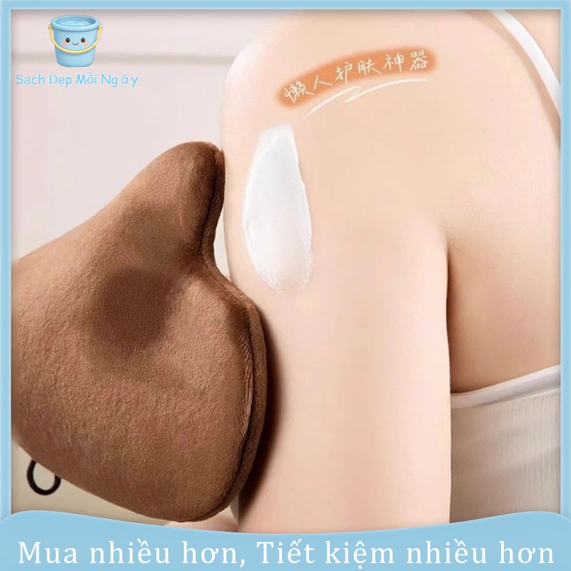 <SACH VN>Găng Tay Thoa Kem Body Hỗ Trợ Thoa Đều Kem Không Bết Dính, Băng Tay Bôi Kem Có Bo Chun Tái Sử Dụng