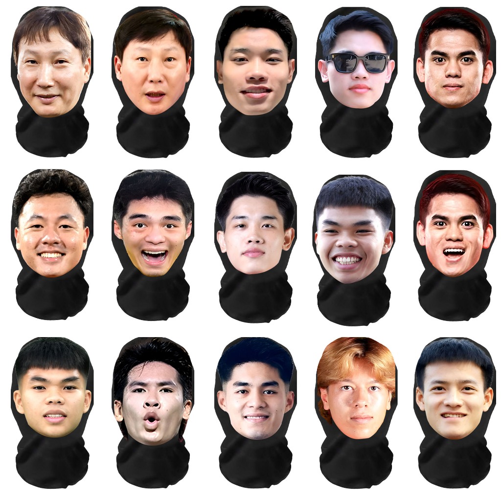 Mặt Nạ Đình Bắc Trung Kiên Và Cầu Thủ U23 Việt Nam Có Cả Huấn Luyện Viên Đeo Đi Bão Thoải Mái Vui Vẻ