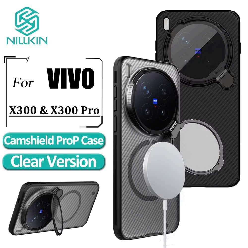 Ốp Lưng Nillkin Camshield ProP Giá Đỡ Che Camera Cho Vivo X300 Ultra / X300 Pro / X300 / X200 Ultra 